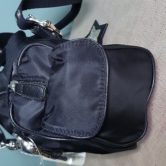 Franco Sarto Black Vinyl Handbag - Picture 4 of 7